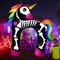 11 Ft Giant Halloween Inflatables Unicorn Arch Decorations,Built in LED Lights(Multicolor)